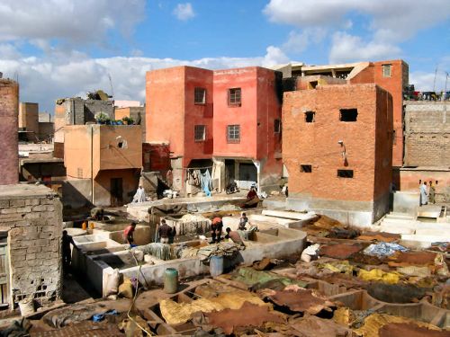 Im Gerberviertel von Marrakesch Im Gerberviertel von Marrakesch