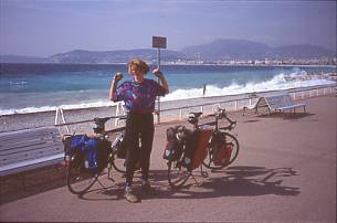 Endlich das Meer bei Nizza erreicht